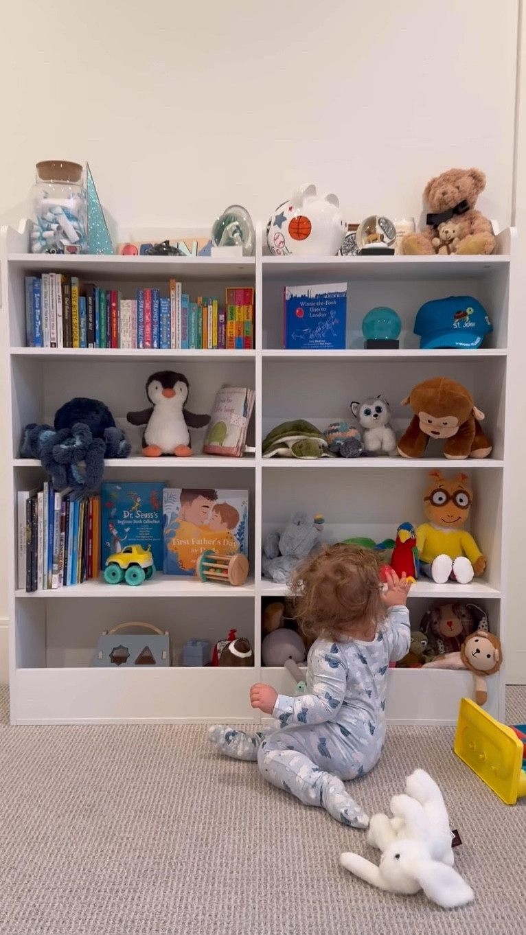 Needed a bigger bookshelf for our lil man. He loves the easy access cubbies at the bottom for his toys and stuffed animals! Wall anchors included! 
$20 off the bookshelf on Amazon !

#LTKSaleAlert #LTKHome #LTKBaby