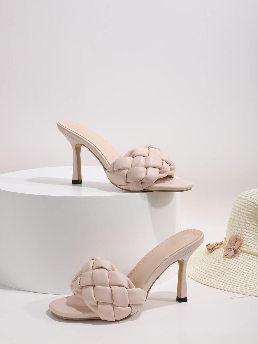 Braided Stiletto Heeled Mules | SHEIN