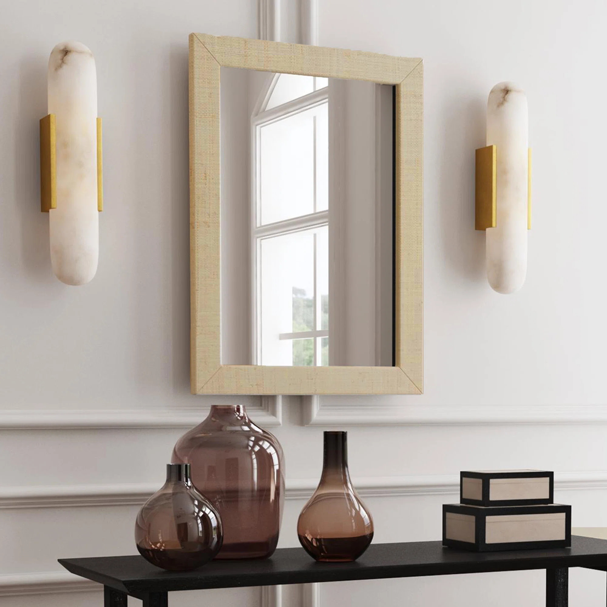 Indigo Road by Egypt Sherrod Gia Raffia Mirror & Reviews | Wayfair | Wayfair North America