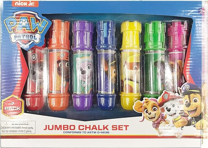 Paw Patrol Jumbo Chalk Set 7 Pieces | Amazon (US)