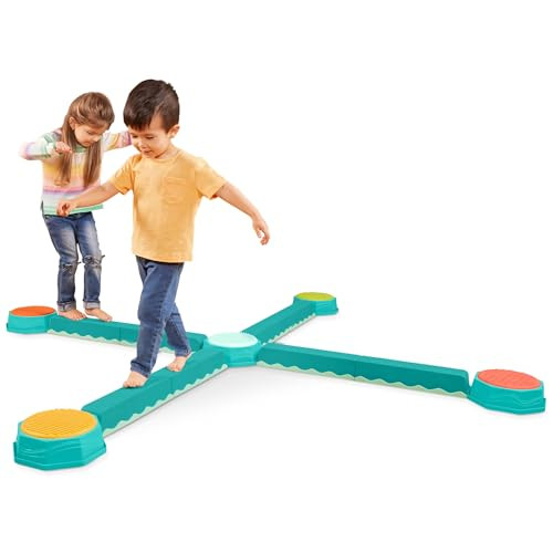 B. Toys – Balance Beam for Kids – Interlocking Balancing Beams – 5 Sensory Pads & 8 Beams – Active Play for Toddlers, Kids – 3+ Years– Balance & Build Set | Amazon (US)