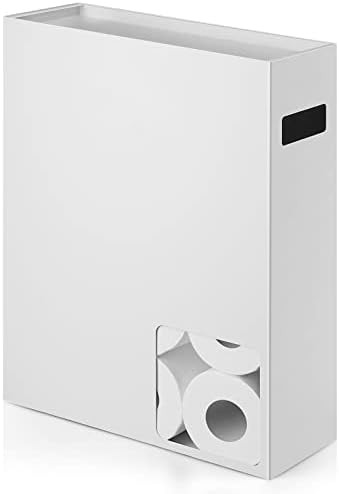 Yamazaki Home Toilet Paper Stocker - Bathroom Storage Organizer Dispenser Not for Jumbo Rolls Ste... | Amazon (US)