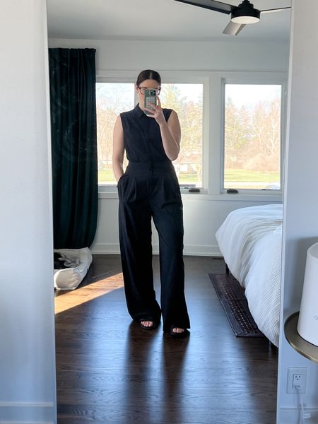 This jumpsuit is on sale right now! 30% off! The material is light and airy, so perfect for warm summer days 🤍☀️

Linked two other jumpsuits I love  

#LTKworkwear #LTKstyletip #LTKsalealert