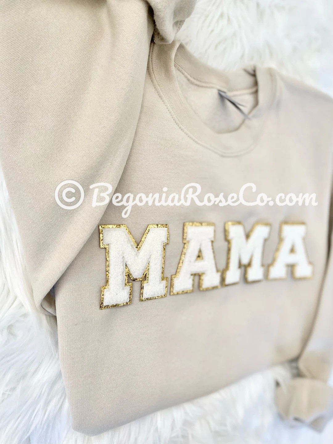 Chenille MAMA Sweatshirt MAMA Crewneck MAMA Patch Sweatshirt - Etsy | Etsy (US)