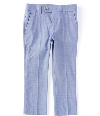 Little Boys 2T-7 Chambray Dress Pants | Dillard's