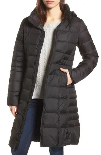 Women's The North Face 'Metropolis Ii' Hooded Water Resistant Down Parka, Size Medium - Black | Nordstrom