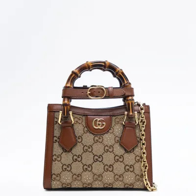 Crystal GG Small Diana Tote | Vivrelle