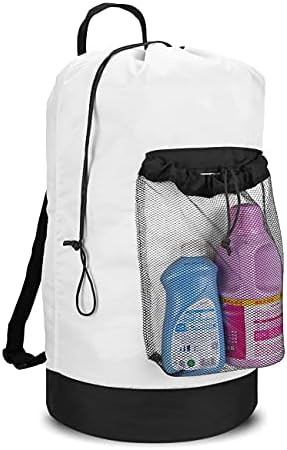 Backpack Laundry Bag with Straps for Dorm Room Essentials | Amazon (US)
