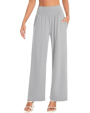 BUBBLELIME Women's High Waist Wide Leg Yoga Pants Lounge Casual Sweatpants | 19"/26"/28"/30"/32"/... | Amazon (US)