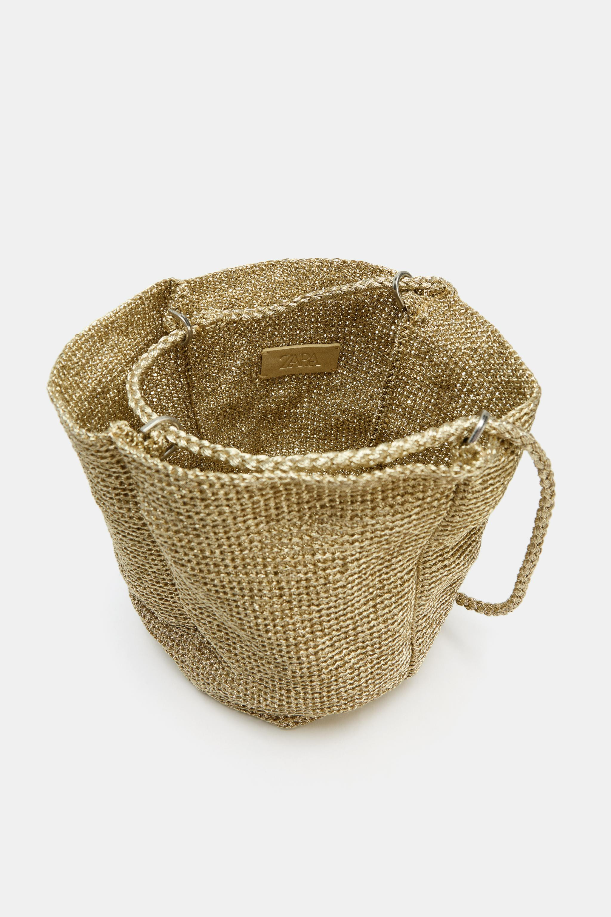 METALLIC WOVEN BAG | Zara AU