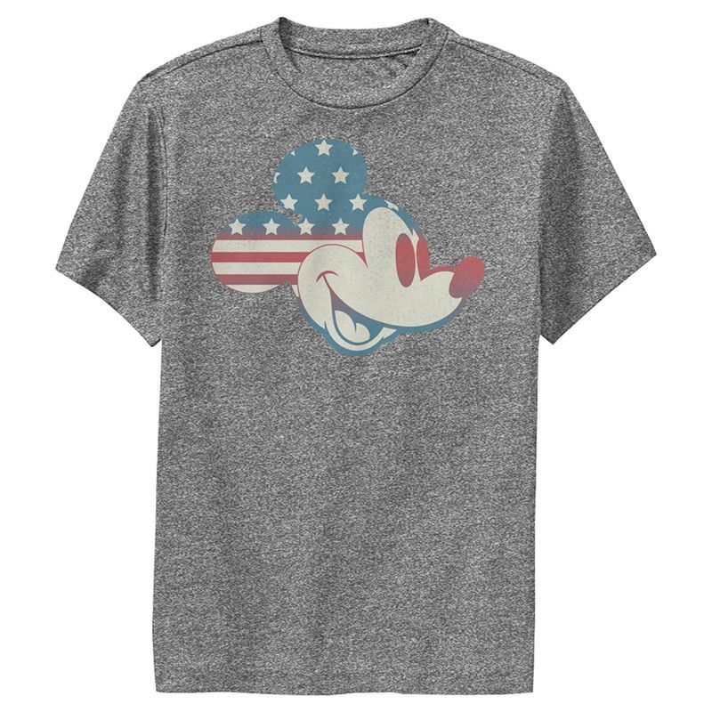 Boy's Disney Mickey Americana Flag Performance Tee | Target