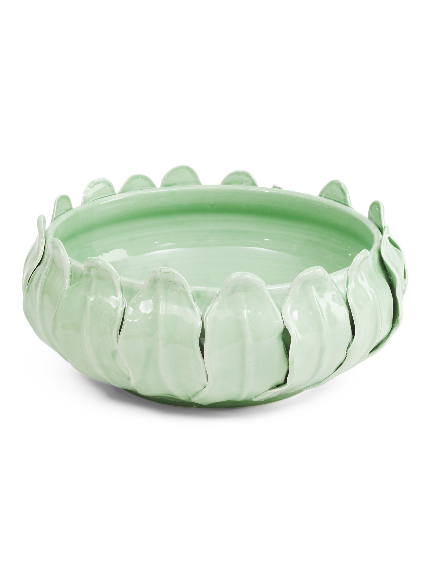 Made In Italy Handcrafted Leaf Ceramic Bowl | TJ Maxx