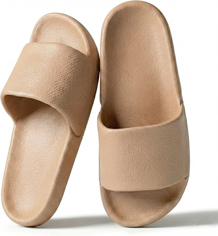 Shower Shoes for Women & Men - Non-Slip House Slippers - Cloud Comfort Slides - Quick-Dry, Arch S... | Amazon (US)