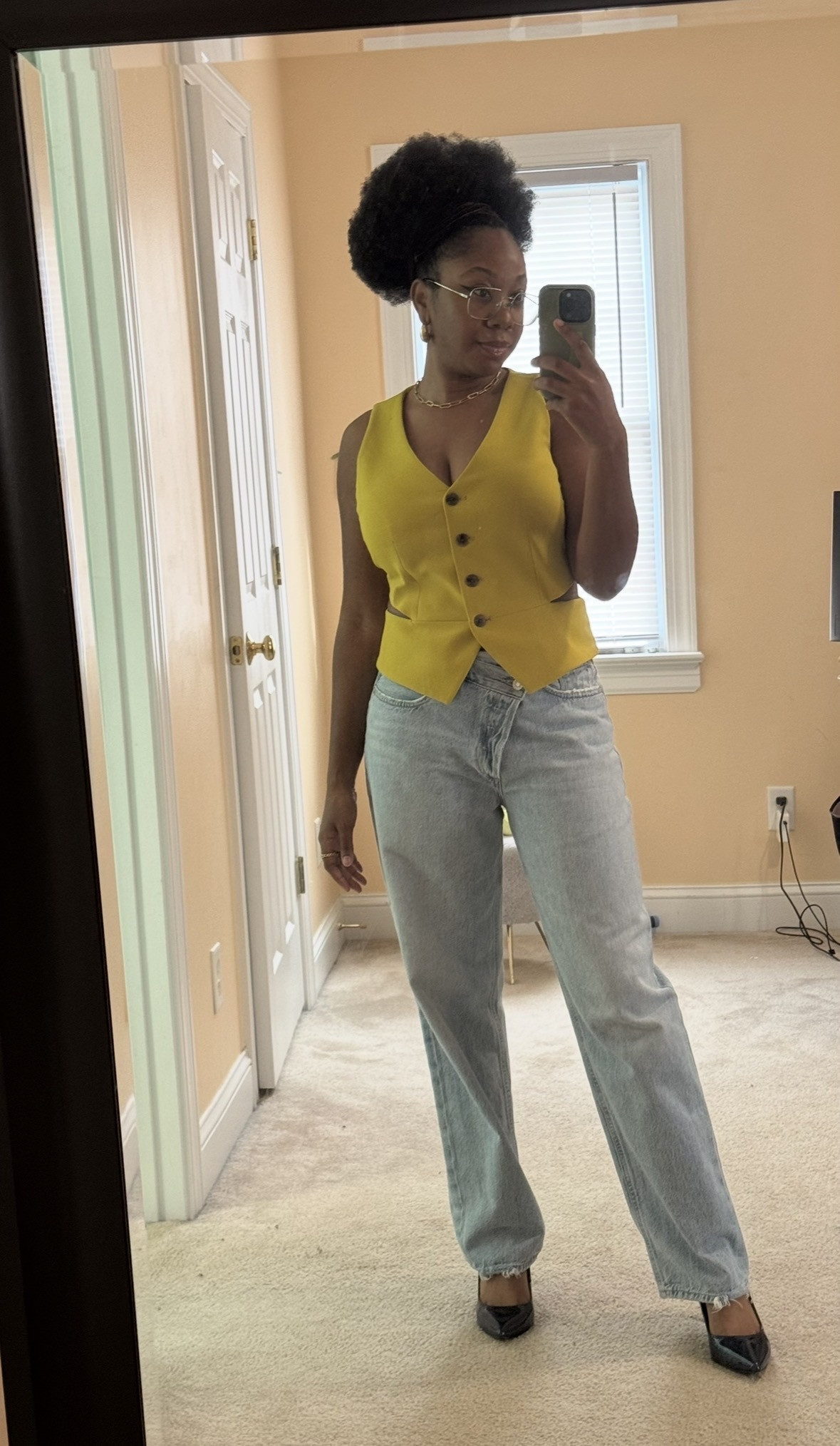 Business in the front, party in the back. This vest has a cutout in the back that is screaming to be invited to happy hour. One of my favorite rebellious casual work pieces.  

 #LTKootd #LTKPetite #LTKWorkwear