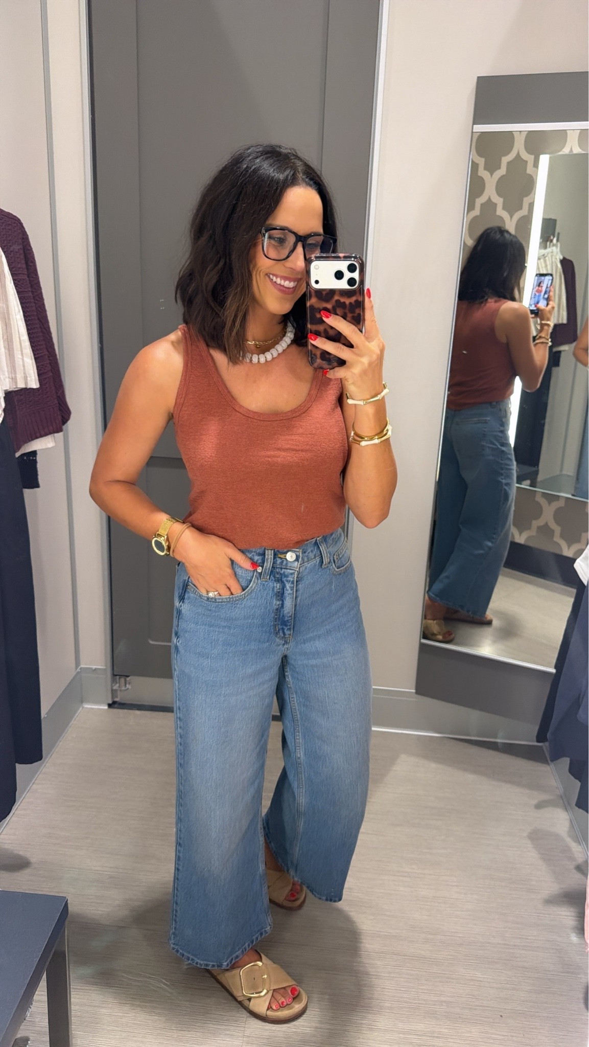 Target is already giving us the BEST fall transition pieces 🤎 This rust tank with the wide leg jeans is such an easy outfit to wear now and layer later! So simple but so cute and put together.

#TargetStyle #TargetFinds #TargetFashion #FallOutfit #AffordableFashion