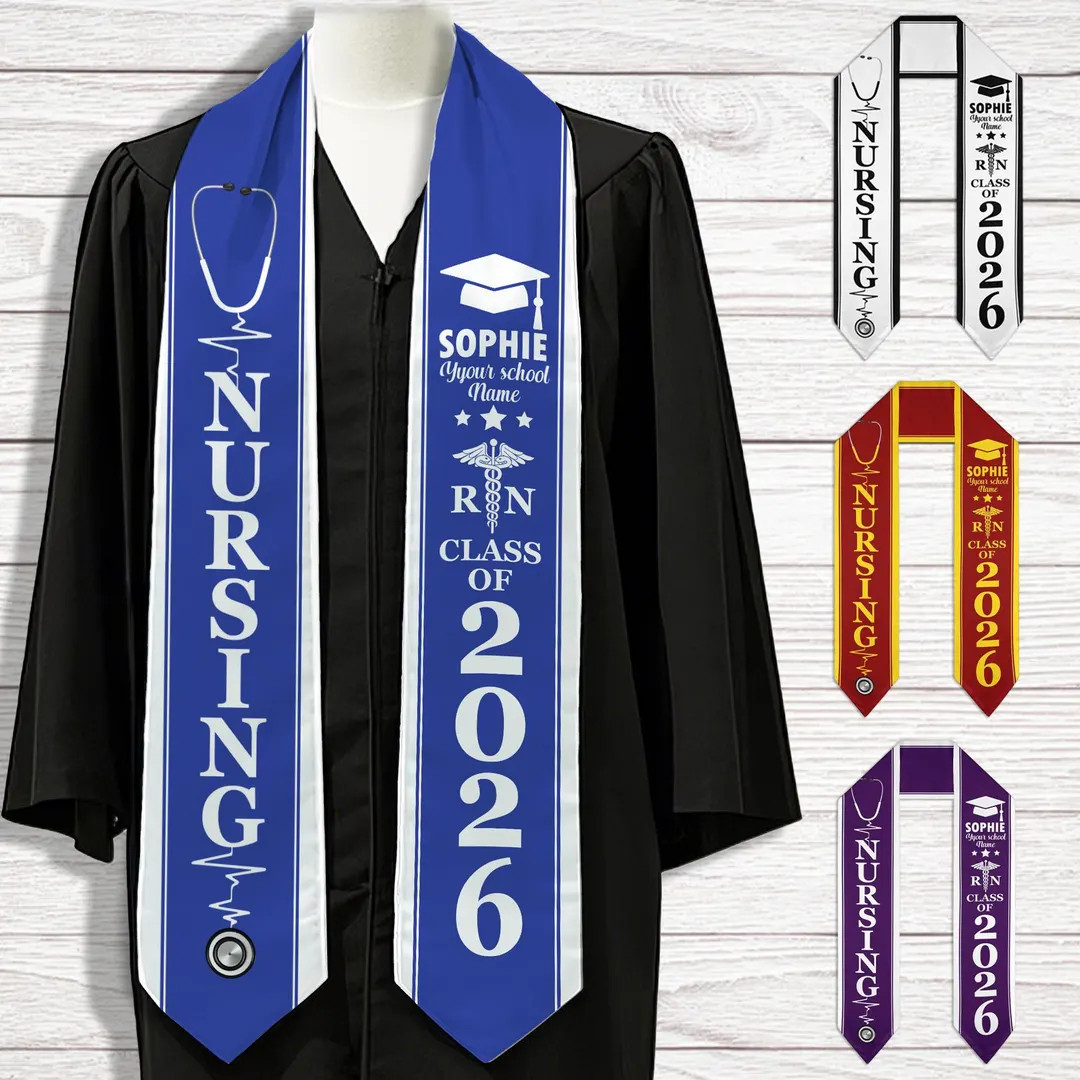 Custom Nursing Graduation Stole: Personalized College Grad Gift - Etsy | Etsy (DACH)