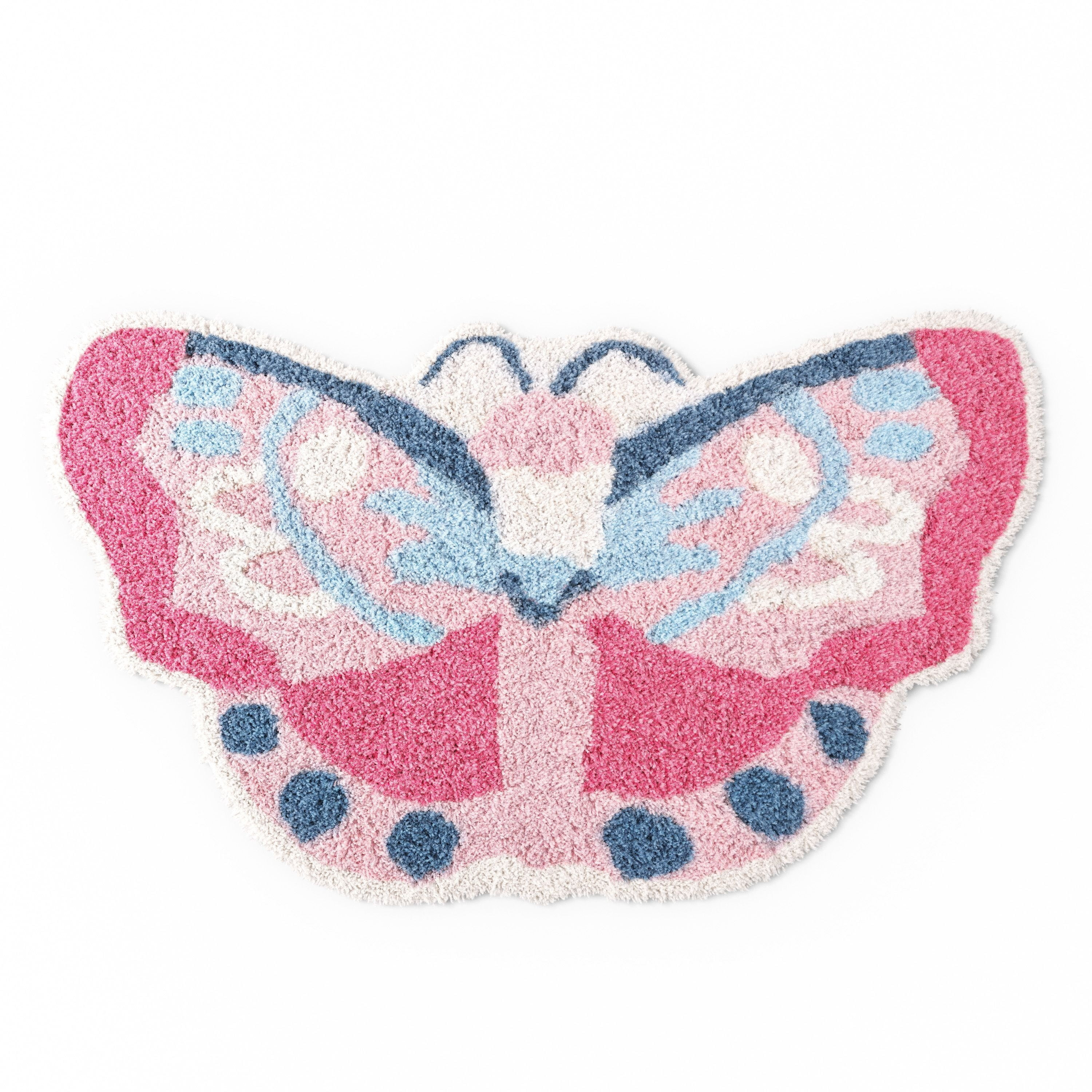 Mainstays Kids Butterfly Bath Rug, 34" x 20" | Walmart (US)