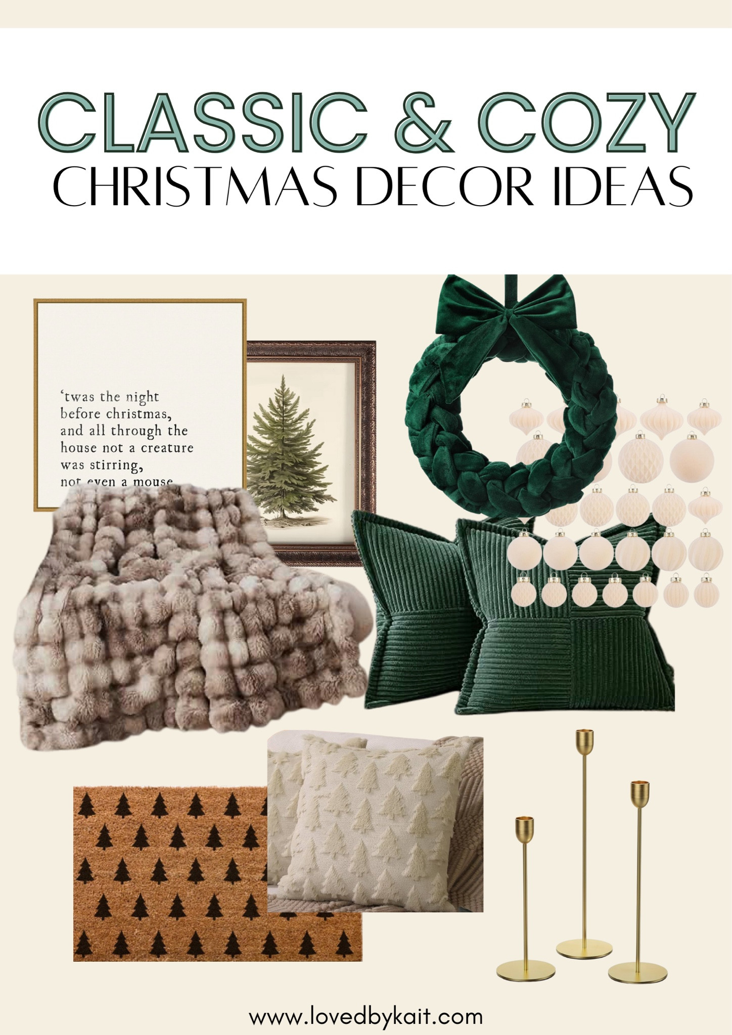 Embrace the magic of the season with this gorgeous emerald green and ivory Christmas decor inspiration. These ideas bring elegance and warmth to any room. Ideal for anyone seeking classic Christmas decor ideas that add depth and style. 

#LTKHoliday #LTKHome #LTKSeasonal