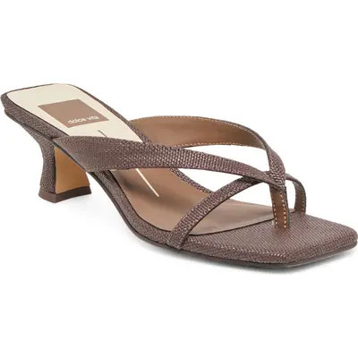 Dolce Vita Brevel Kitten Heel Flip Flop in Blue Denim at Nordstrom, Size 9 | Nordstrom