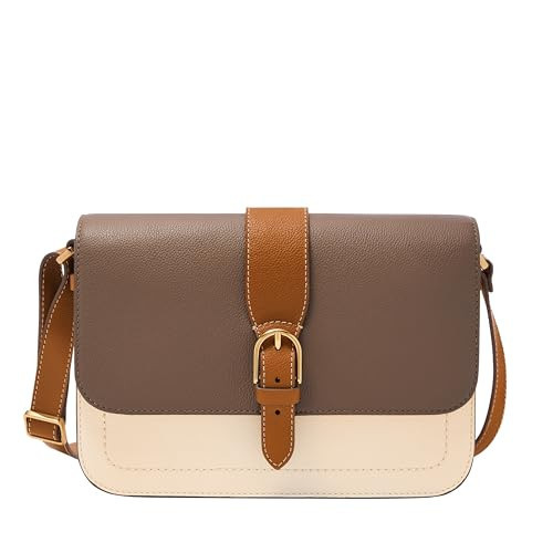 Fossil Zoey Crossbody Bag, Putty/Vanilla/Saddle | Amazon (US)