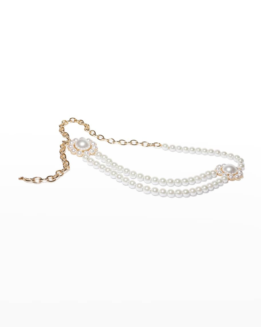 Clementine Pearly Charm Chain Belt | Neiman Marcus
