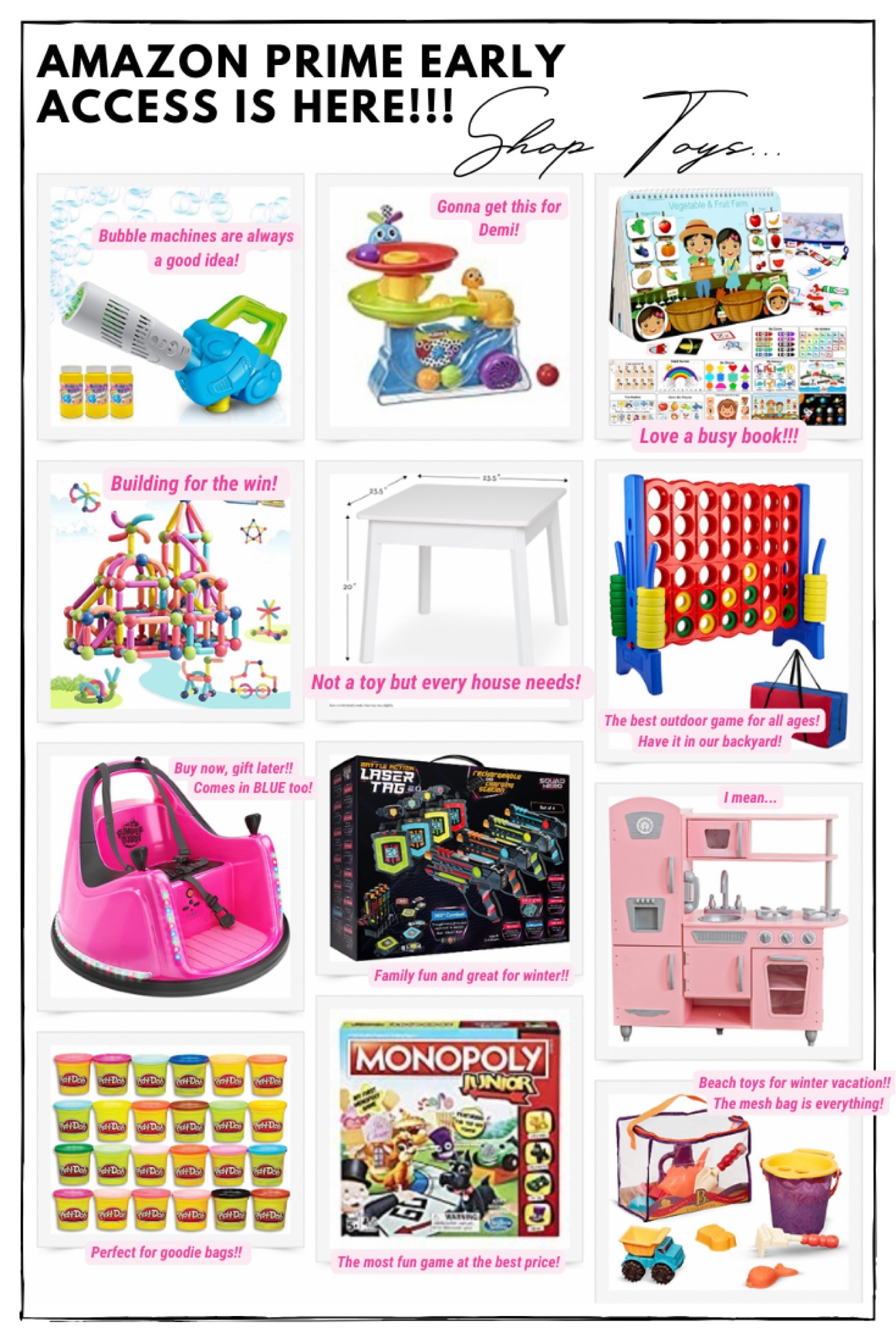 Amazon Prime Early Access Day is here!!!! Shop all the kids toys now - buy now, gift later! 

#LTKfamily #LTKkids #LTKbaby