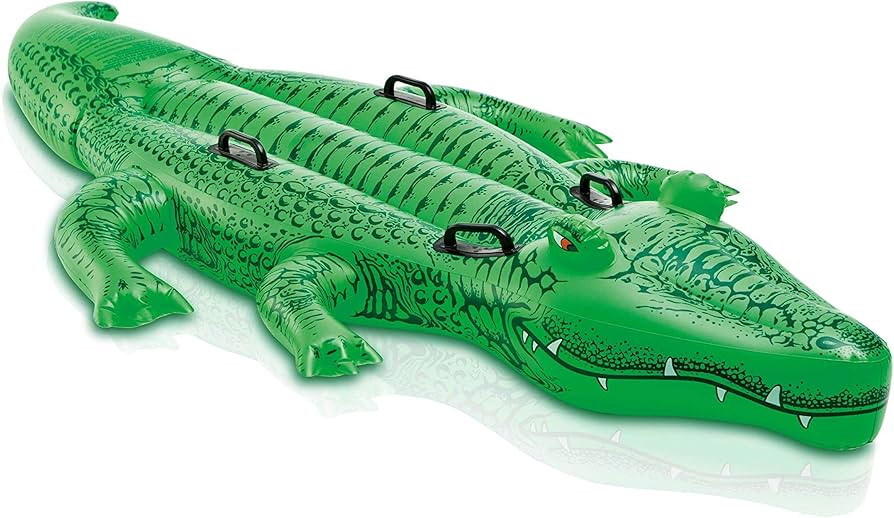 INTEX Giant Gator Inflatable Pool Float: Animal Pool Toy for Kids – 2 Heavy-Duty Handles – 17... | Amazon (US)