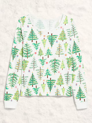 Scoop-Neck Waffle Pajama Top for Women | Old Navy (US)