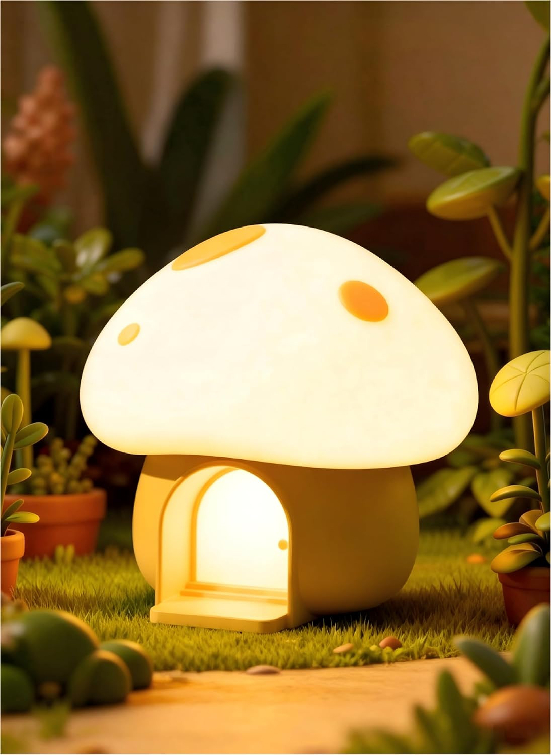 Amazon.com: AuroraNiteBeam Kids Night Light, Mushroom Bunny Silicone Nursery Lamp, Tap Control 3-... | Amazon (US)