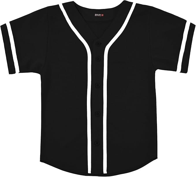 EALER BJK80 Series Kids Baseball Jersey Softball Jersey Button Down Shirts | Amazon (US)