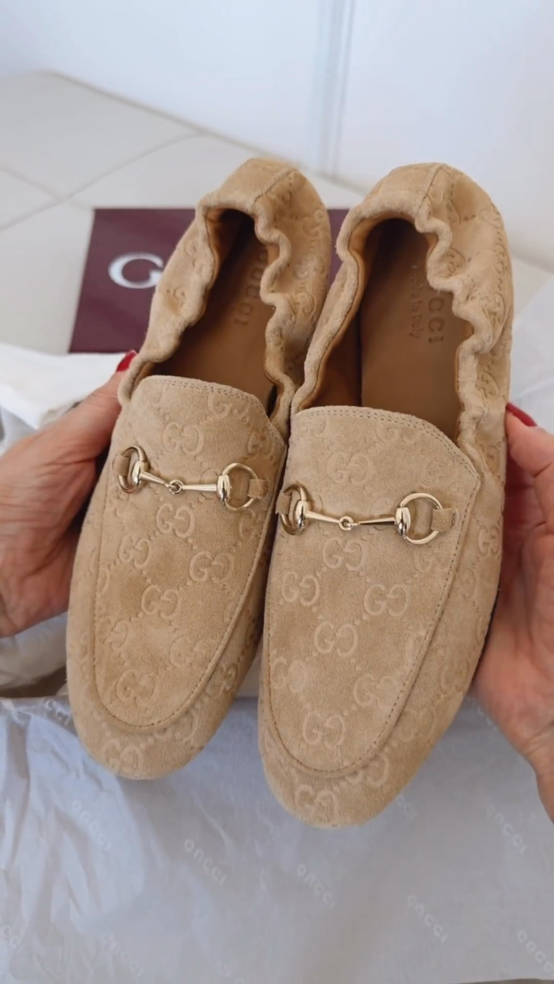 Yay!! They have arrived! Finally a designer shoes that feels comfortable right of the first time wearing them 
I love how they look and how comfortable the are . Order a half of size up 
Runs a little small

#LTKU #LTKSeasonal #LTKootd