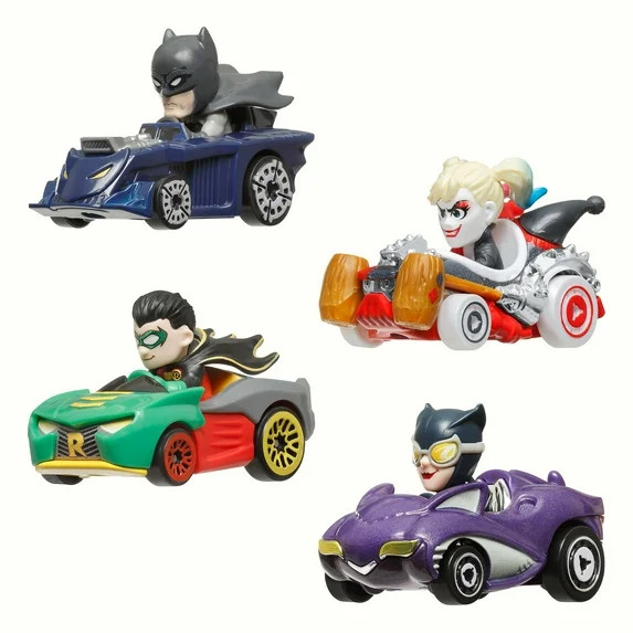 Hot Wheels RacerVerse, Set of 4 Die-Cast Hot Wheels Cars with Pop Culture Characters as Drivers | Walmart (US)