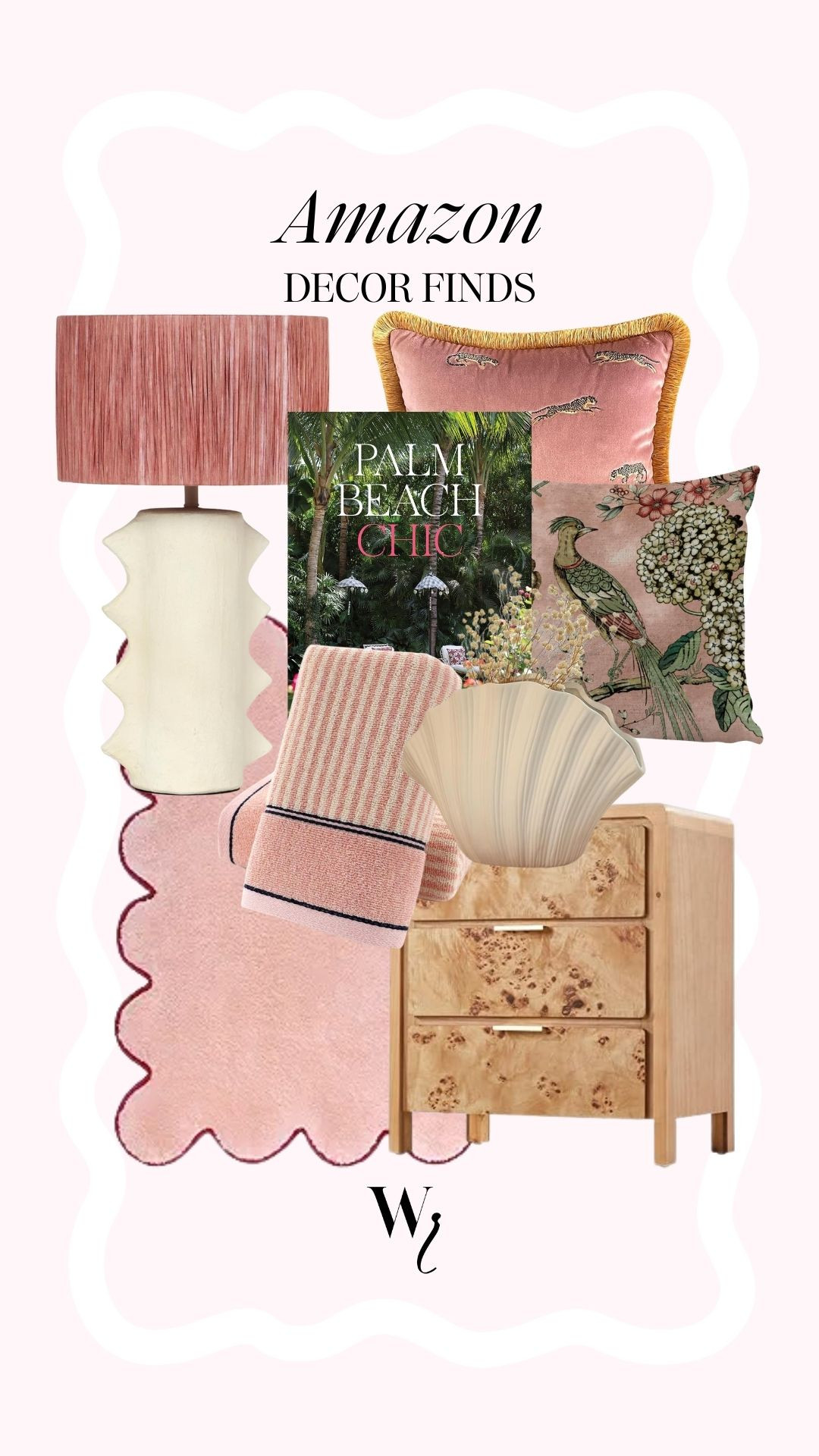 Pink coastal home decor from Amazon 

#LTKHome