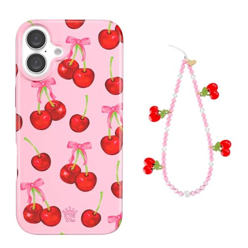 VELVET CAVIAR Phone Charm + iPhone 16 Case (Bundle - Sweet Cherry) | Amazon (US)