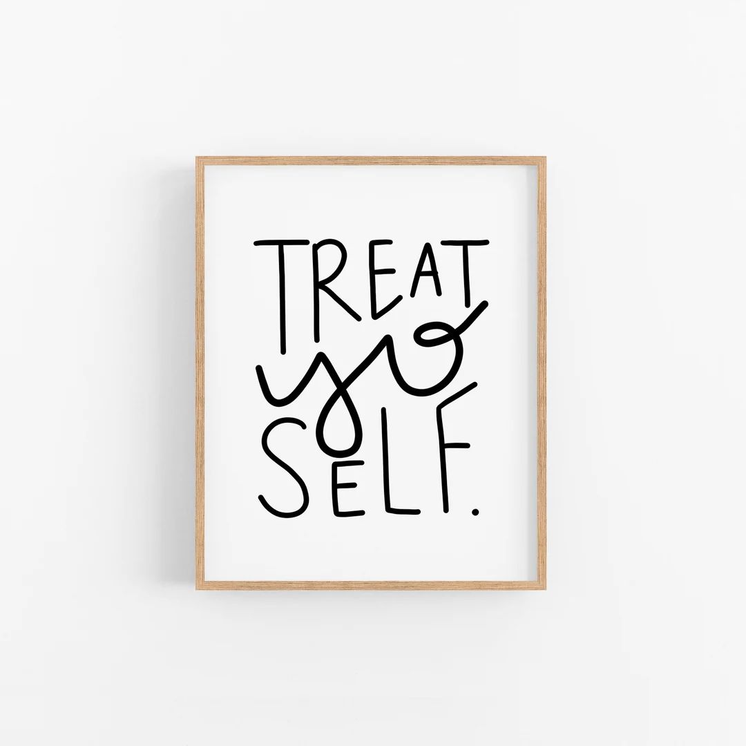 Treat Yo Self  Parks and Recreation  Pop Culture  Poster  - Etsy | Etsy (US)