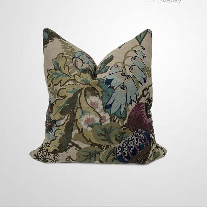 ArogGeld Fairbanks Savoy Plum Cushion Cover Chinoiserie Pillow Cover Double Side Farmhouse Accent... | Amazon (US)