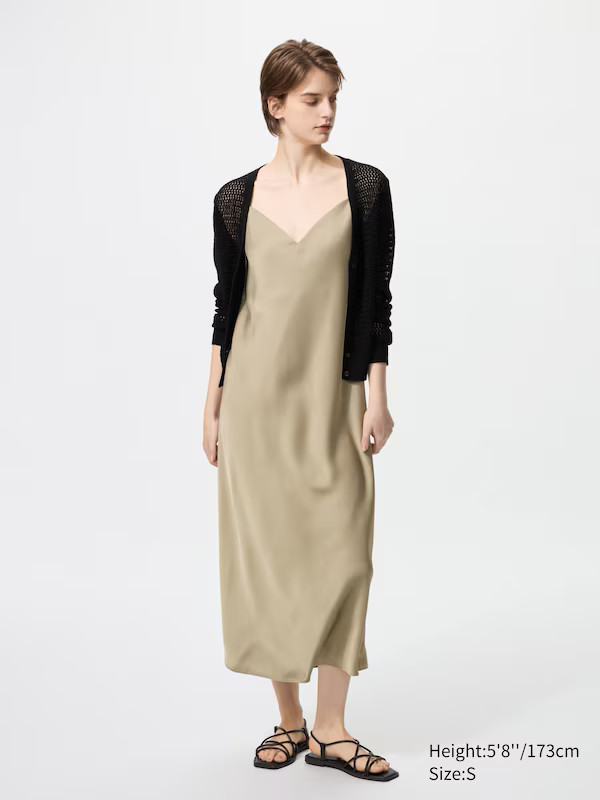 Robe caraco satinée | Uniqlo FR