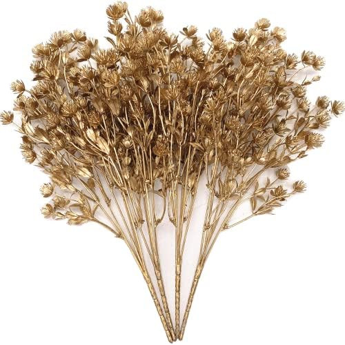 Fake Gypsophila Plant - Gold 4 Pack, LOVENIMEN Artificial Golden Babysbreath Plants, Plastic Baby... | Amazon (CA)