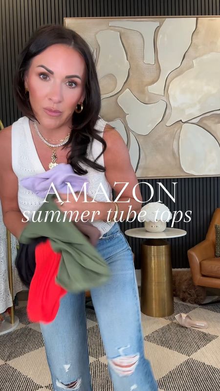 The perfect summer tube tops from Amazon! ☀️

Wearing a small in all of the tops and small in the shorts. 
I’m 5’2, 130 lbs, 34 DD, 25 in waist. 

Everything will be saved in my storefront under May Finds! 

#affiliate #petitefashion #fashionover40 #summerfashion #fashioninspo

#LTKStyleTip #LTKOver40 #LTKFindsUnder50