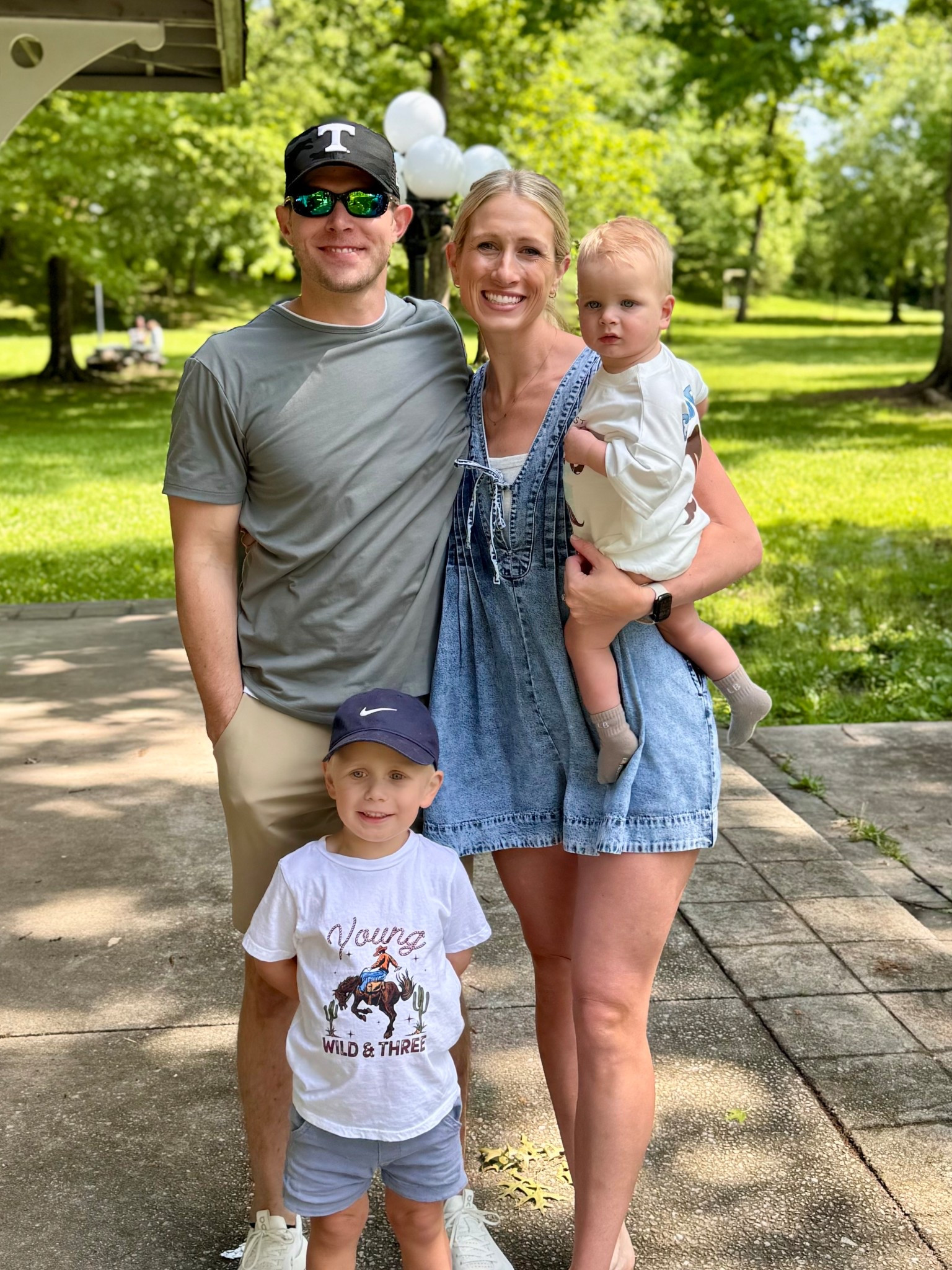 Denim romper! Wearing size large because I’m 5’11 