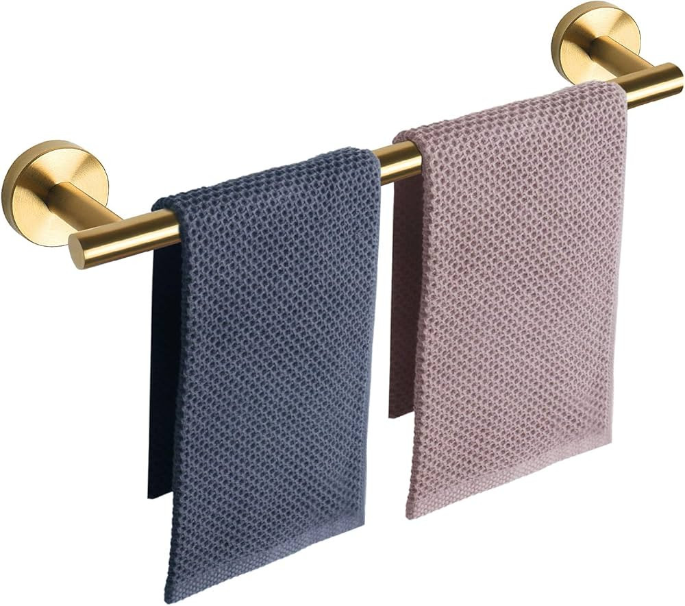 NearMoon Bath Towel Bar, Thicken Stainless Steel Shower Towel Rack Holder Wall Mounted for Bathro... | Amazon (US)
