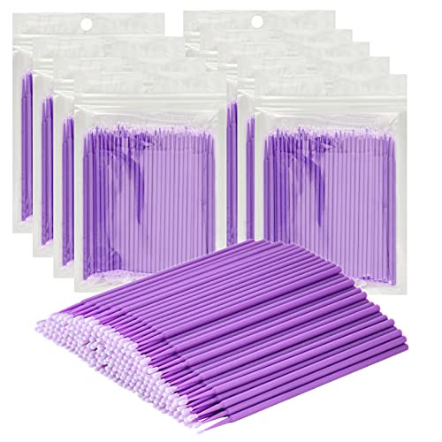 1000 Pcs Micro Brush for Eyelash Extension, Disposable Eye Lashes Mascara Wands Micro Swabs | Amazon (US)