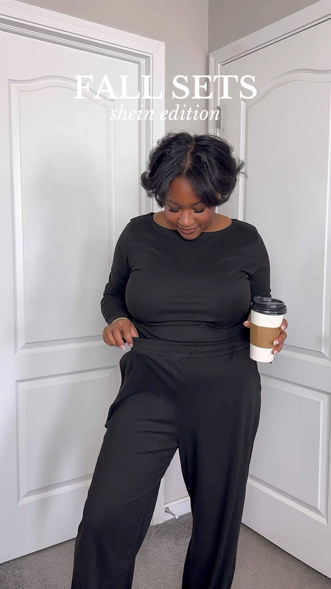 Cozy two-piece sets perfect for lazy days or running quick errands! Midsize mama wearing size XL in the first outfit, but L in everything else 🖤

#LTKMidsize #LTKStyleTip #LTKSeasonal