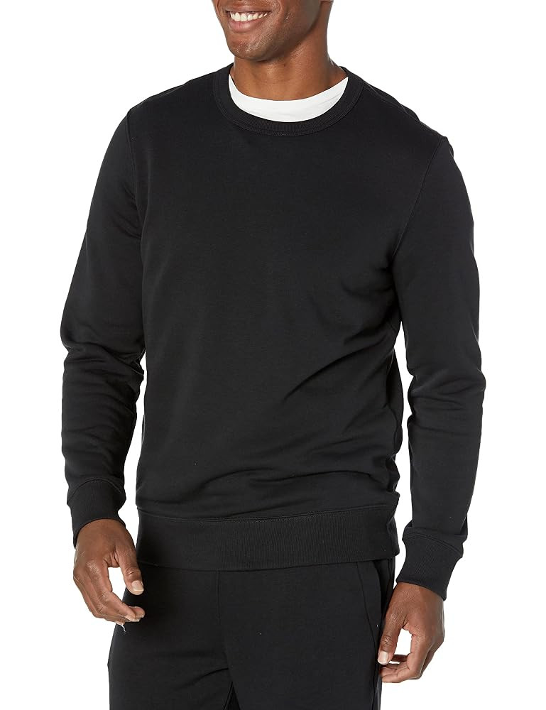 Amazon Essentials men's Crewneck Sweatshirt, Lightweight Long-Sleeve French Terry (Available in B... | Amazon (US)