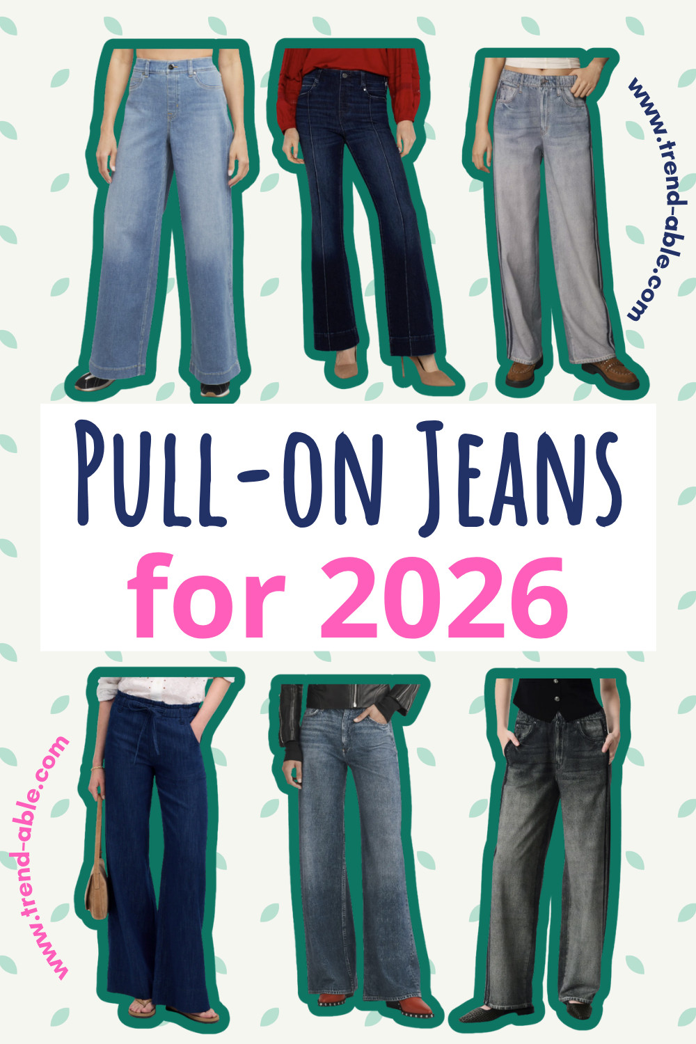 Easy waistbands, relaxed wide-leg fits, and a classic denim look—without buttons or zippers. Comfort-first pull-on jeans for 2026.

#PullOnDenim #ComfortMeetsStyle #AdaptiveFashion #InclusiveStyle #TrendAble 

 #LTKootd #LTKWorkwear #LTKTravel