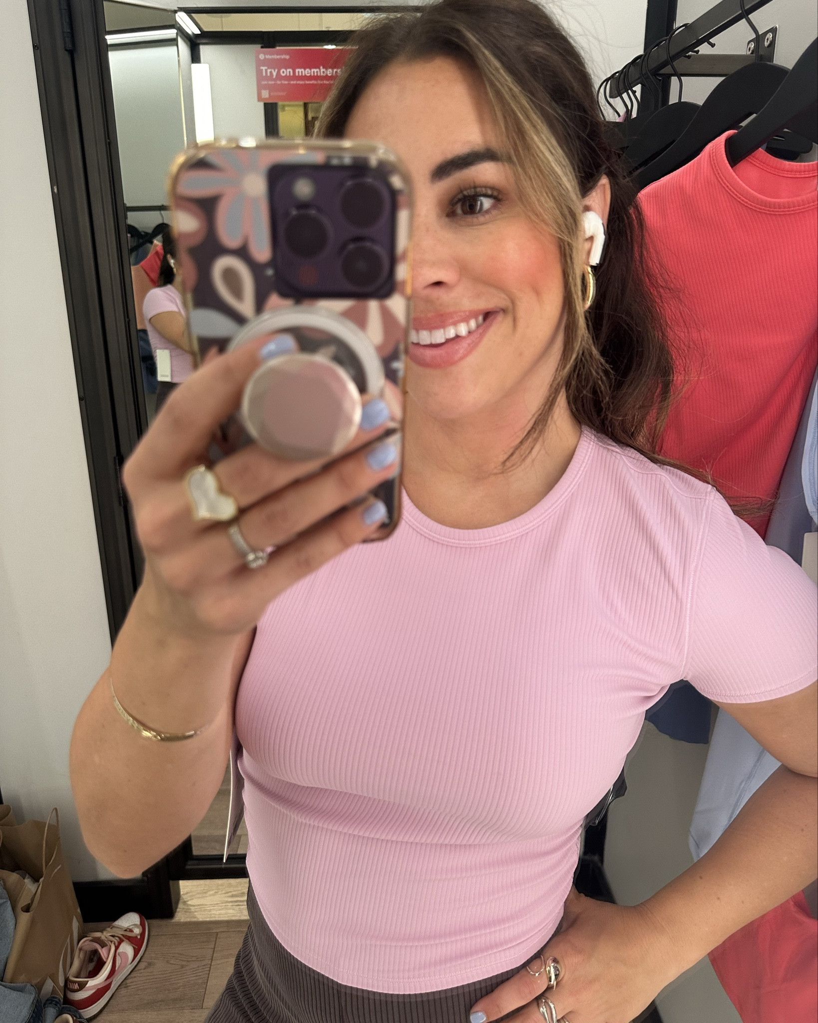 Love these tops!! They have a slight scrunch on the side making them so flattering. Ribbed and super soft. Comes in great colors! #lululemon

#LTKActive