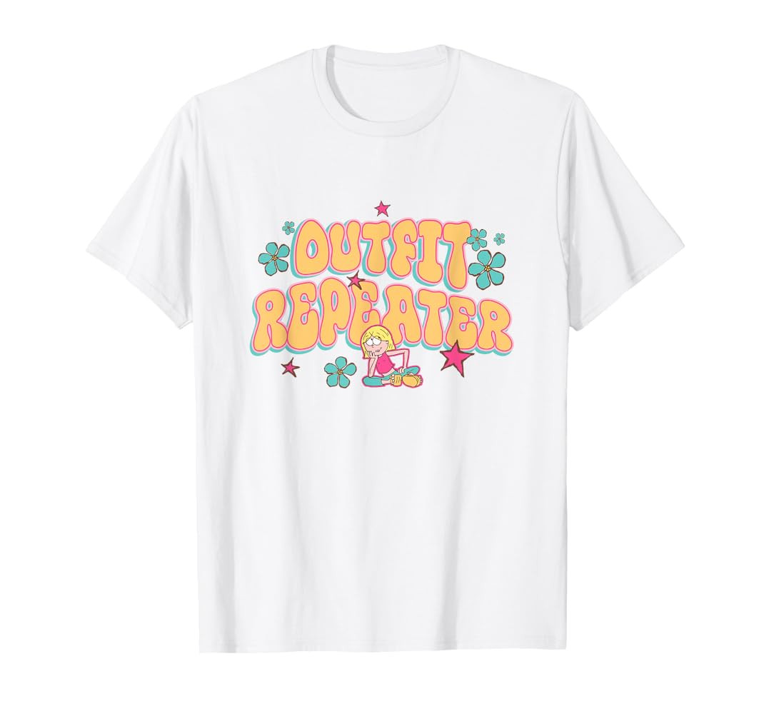 Disney Lizzy McGuire Outfit Repeater Retro Chest Text Logo T-Shirt | Amazon (US)