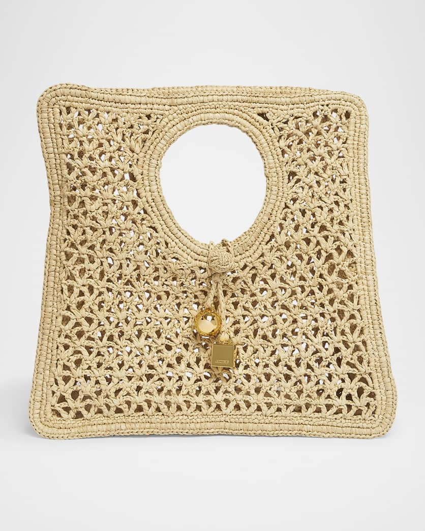Le Petit Raffia Top-Handle Bag | Neiman Marcus