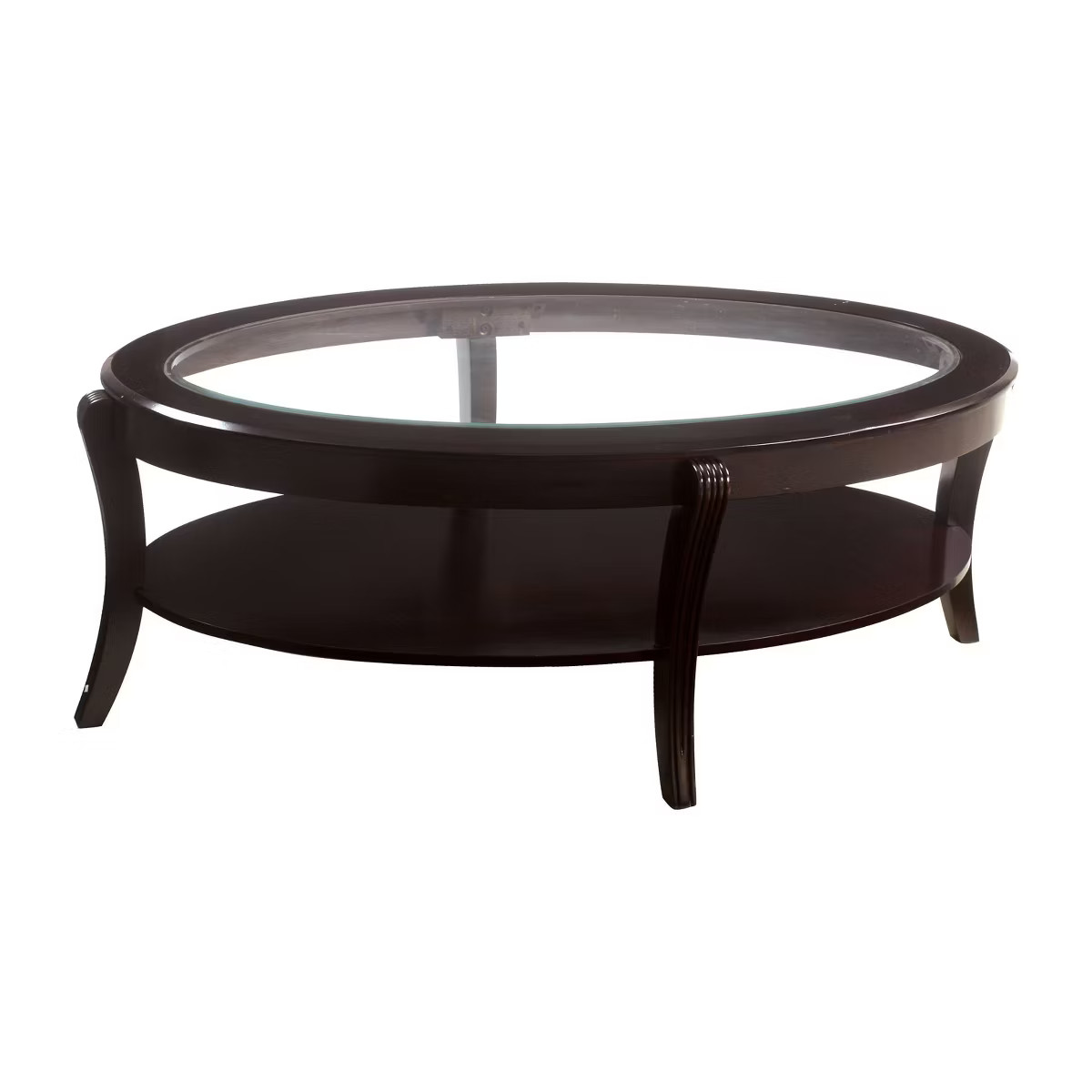 Jallenex Glass Insert Top Coffee Table - Burgundy - HOMES: Inside + Out | Target