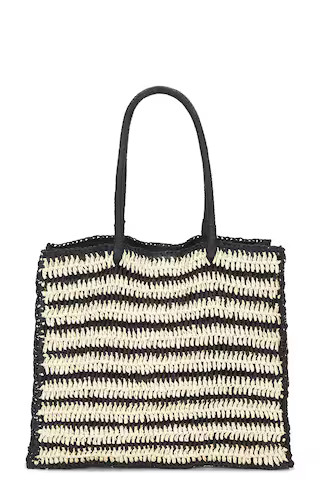 BTB Los Angeles Torino Tote in Natural & Black from Revolve.com | Revolve Clothing (Global)